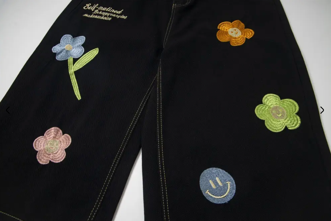 Floral Embroidered Shorts