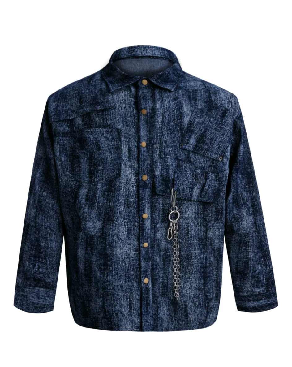 Oversized Button Denim Shirt