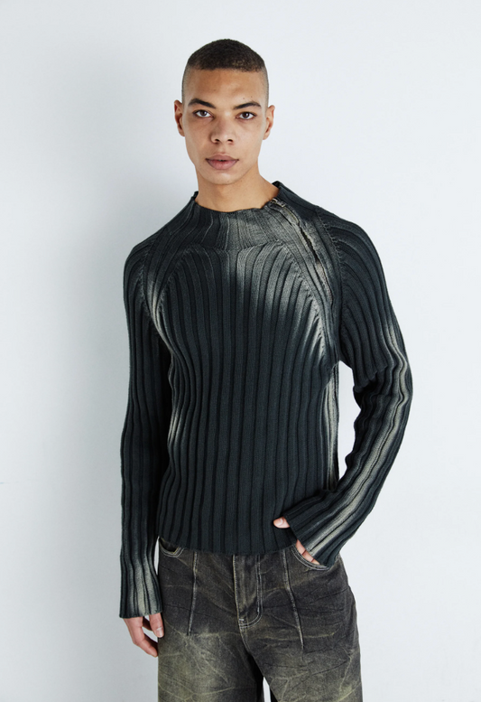Ribbed Knit Long Sleeve Sweater
