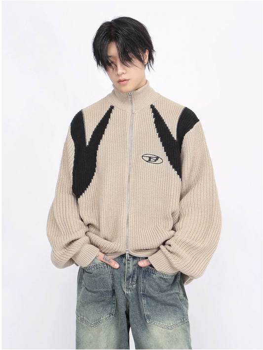 Zip/Up Long Sleeve Cardigan